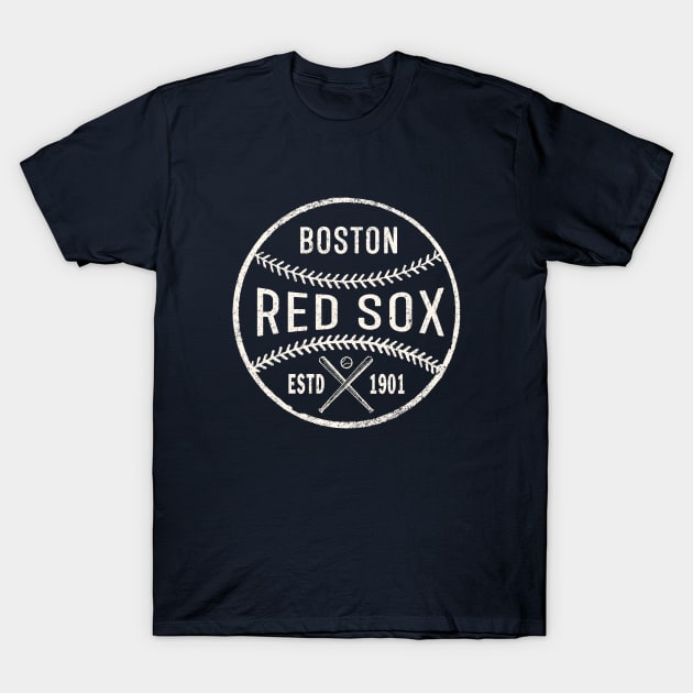 Vintage Boston Red Sox 2 by Buck Tee T-Shirt by Buck Tee